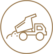 Site prep and excavation icon
